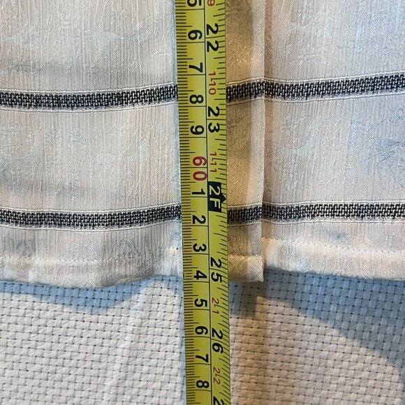 VTG 80s Images by Krizia Blouse Size 8 Italian Design Jacquard Stripe Puff Sleev - Picture 6 of 9